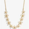 Jon Richard Gold Plated Mother Of Pearl Floral Necklace