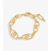 Jon Richard Gold Plated Polished Orb Chain Bracelet