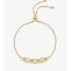 Jon Richard Gold Plated Pave Charm Toggle Bracelet