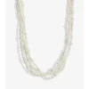 Jon Richard Gold Plated Semi Precious Multi Row Twisted Necklace