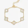 Jon Richard MOP Clover Bracelet