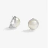 Jon Richard Pearl Dome Clip Earrings