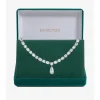 Jon Richard Rhodium Plated Cubic Zirconia Peardrop Allway Necklace - Gift Boxed