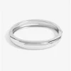 Jon Richard Silver Plated Dome Polished Bangle