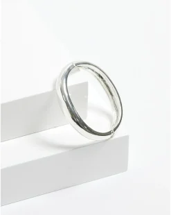 Jon Richard Silver Plated Dome Polished Bangle