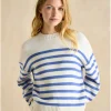 Joules Stripe Jumper with Side Panel