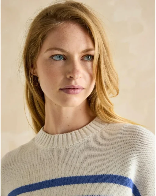 Joules Stripe Jumper with Side Panel