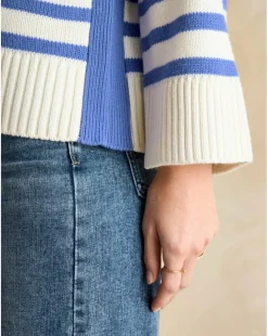 Joules Stripe Jumper with Side Panel