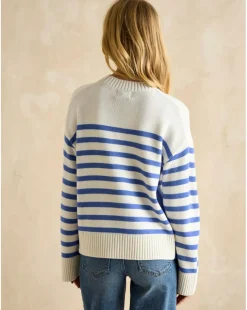 Joules Stripe Jumper with Side Panel