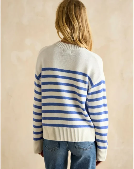 Joules Stripe Jumper with Side Panel