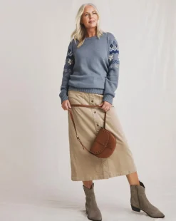 Julipa Blue Fairisle Sleeve Jumper