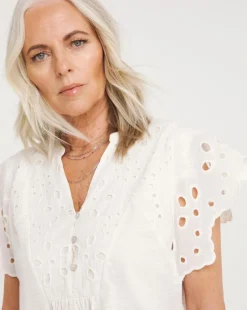 Julipa Broderie Cotton Top