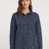 Julipa Button Funnel Neck Jersey Top