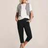 Julipa Button Side Crop Stretch Trouser