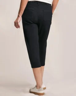 Julipa Button Side Crop Stretch Trouser
