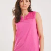 Julipa Embroidered Jersey Vest