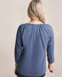 Julipa Embroidered Notch Neck Top