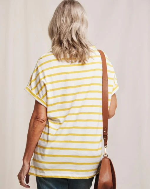Julipa Embroidered Stripe T-Shirt
