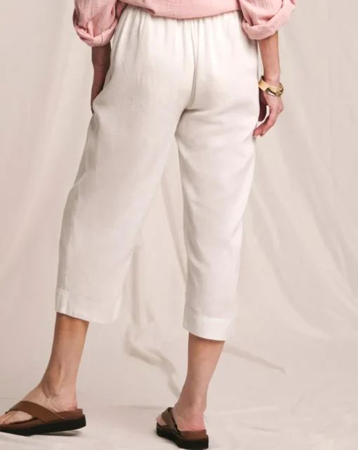 Julipa Linen Mix Cropped Trousers