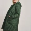 Julipa Longline Quilted Hooded Coat