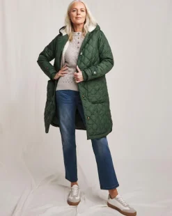 Julipa Longline Quilted Hooded Coat