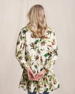 Julipa Mix Print Pintuck Tunic