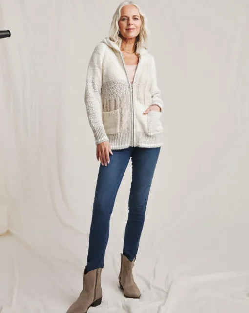 Julipa Patchwork Zip Up Cardigan