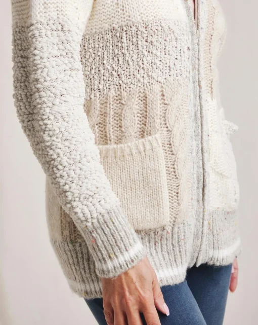 Julipa Patchwork Zip Up Cardigan