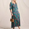 Julipa Pintuck Jersey Midi Dress