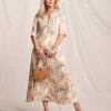 Julipa Pintuck Jersey Midi Dress