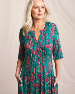 Julipa Pintuck Jersey Midi Dress