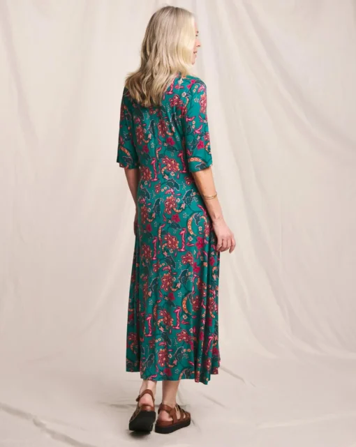 Julipa Pintuck Jersey Midi Dress