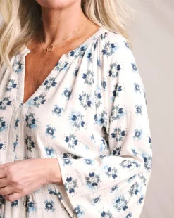 Julipa Printed Cheesecloth Shift Dress