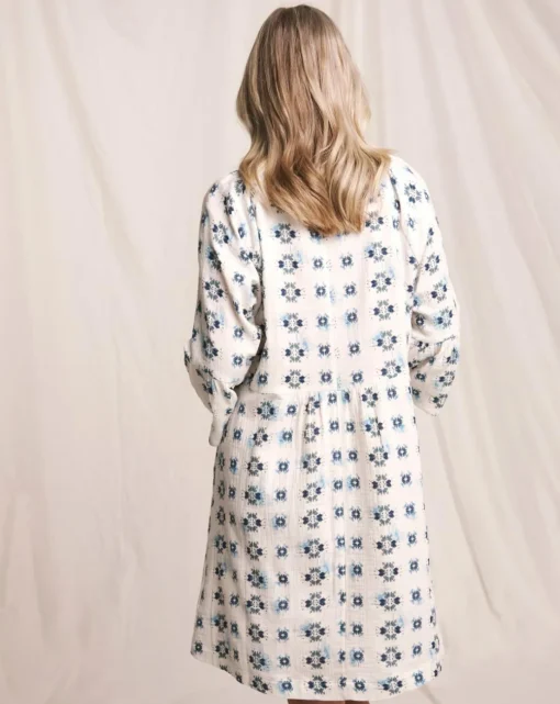 Julipa Printed Cheesecloth Shift Dress