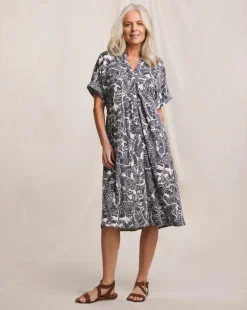 Julipa Printed Cocoon Shirt Dress