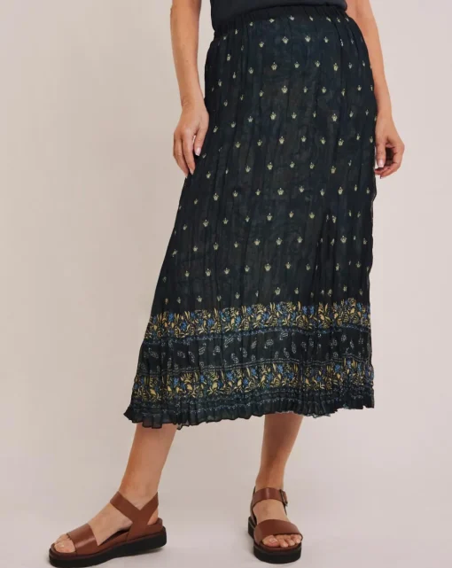 Julipa Printed Crinkle Reversible Skirt