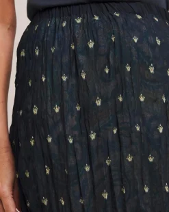 Julipa Printed Crinkle Reversible Skirt