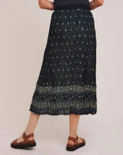 Julipa Printed Crinkle Reversible Skirt