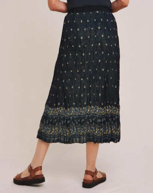 Julipa Printed Crinkle Reversible Skirt