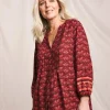 Julipa Printed Pintuck Blouse