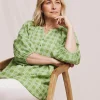 Julipa Textured Check Blouse