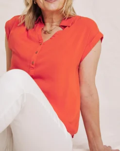 Julipa Turn Back Cuff Blouse