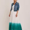Julipa White Ombre Broderie Skirt