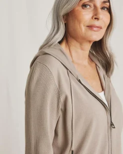 Julipa Zip Through Hooded Cardigan