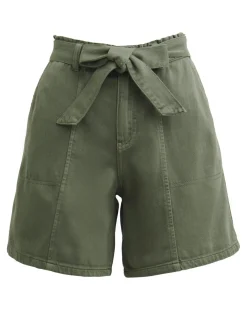 Khaki Utility Cargo Shorts