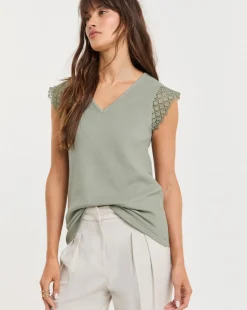 Lace Insert Vest