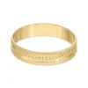 Ladies 9 Carat Gold Pitted Detail Wedding Ring