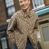 Leopard Denim Jacket