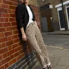 Leopard Straight Leg Jeans