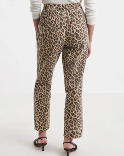 Leopard Straight Leg Jeans